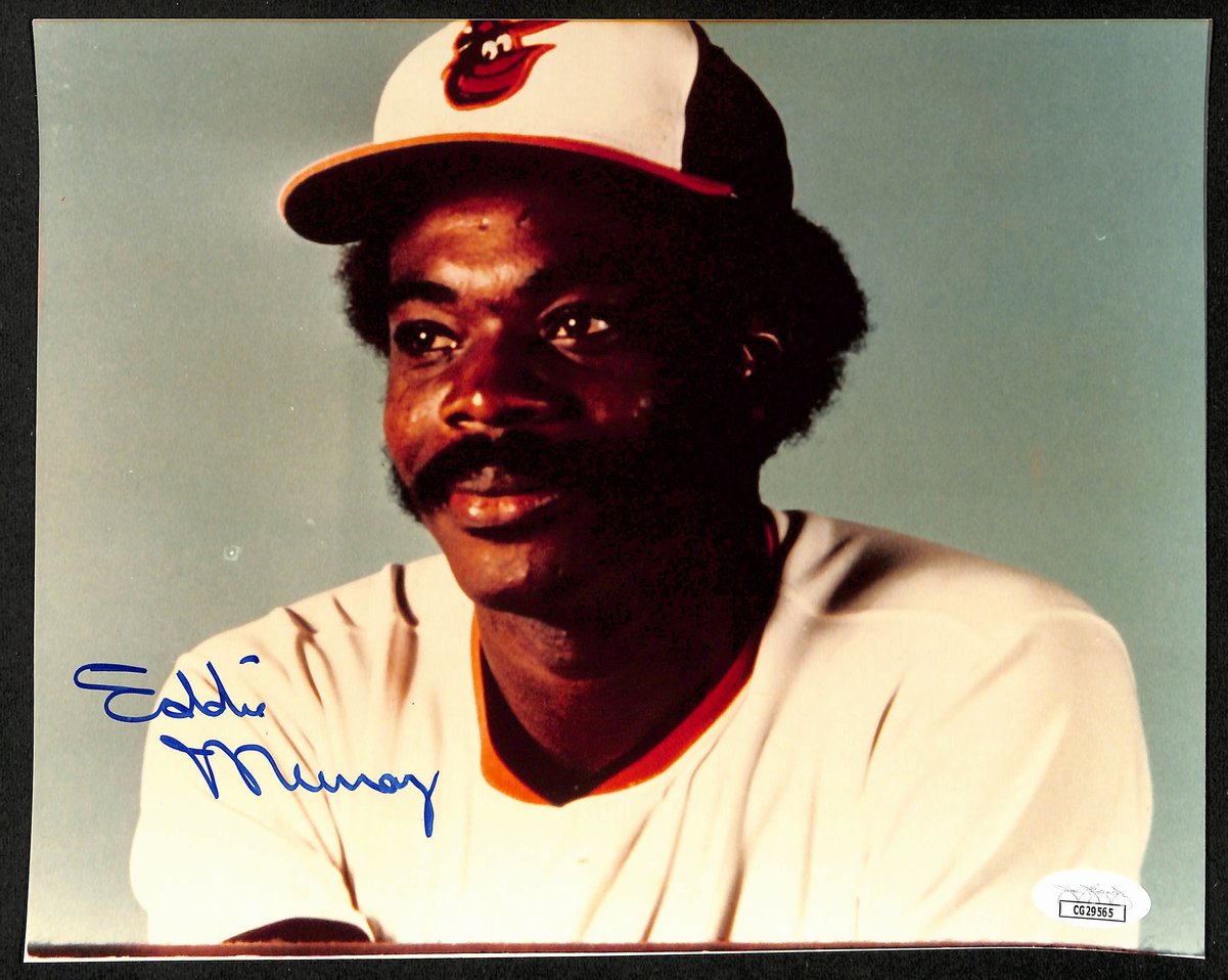 Eddie Murray HOF Baltimore Orioles Signed/Autographed 8x10 Photo JSA 197917