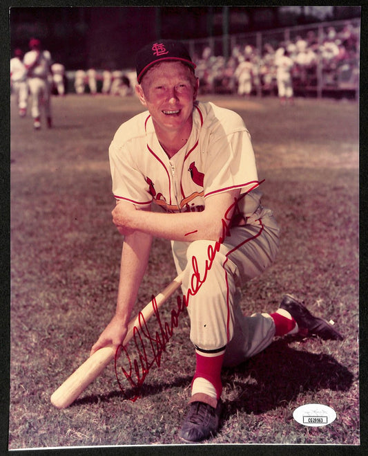 Red Schoendienst HOF Cardinals d.2018 Signed/Autographed 8x10 Photo JSA 197919