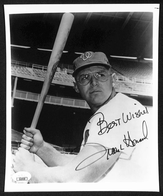 Frank Howard Senators d.2023 Signed/Autographed B/W 8x10 Photo JSA 197923