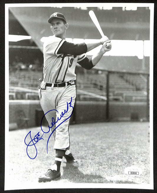 Joe Adcock Milwaukee Braves d.1999 Signed/Autographed  8x10 Photo JSA 197930