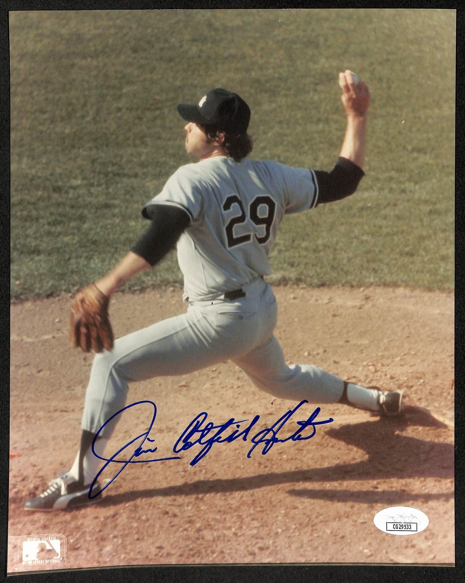 Jim Catfish Hunter HOF New York Yankees Signed/Auto 8x10 Photo JSA 197936