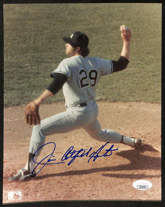 Jim Catfish Hunter HOF New York Yankees Signed/Auto 8x10 Photo JSA 197936
