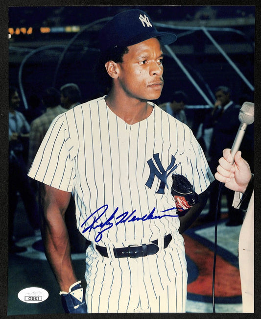 Rickey Henderson HOF New York Yankees d.2024 Signed/Auto 8x10 Photo 197937