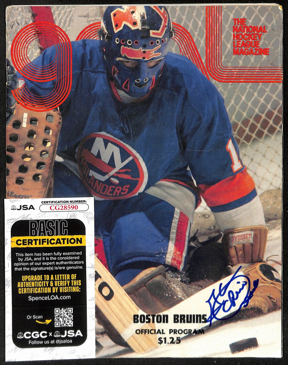 Glenn Chico Resch New York Islanders Signed/Auto Goal Magazine JSA 197288