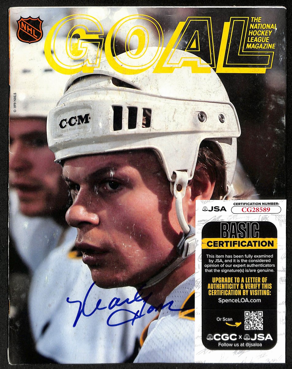 Mark Howe Hartford Whalers Signed/Autographed Goal Magazine JSA 197289