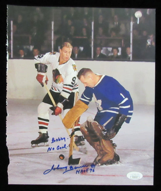 Johnny Bower HOF Signed/Inscr 9x11 Magazine Photo Toronto Maple Leafs JSA 197536