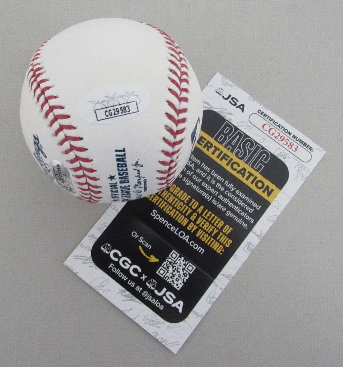 Doug Drabek HOF Signed/Inscribed OML Baseball Pittsburgh Pirates JSA 198630