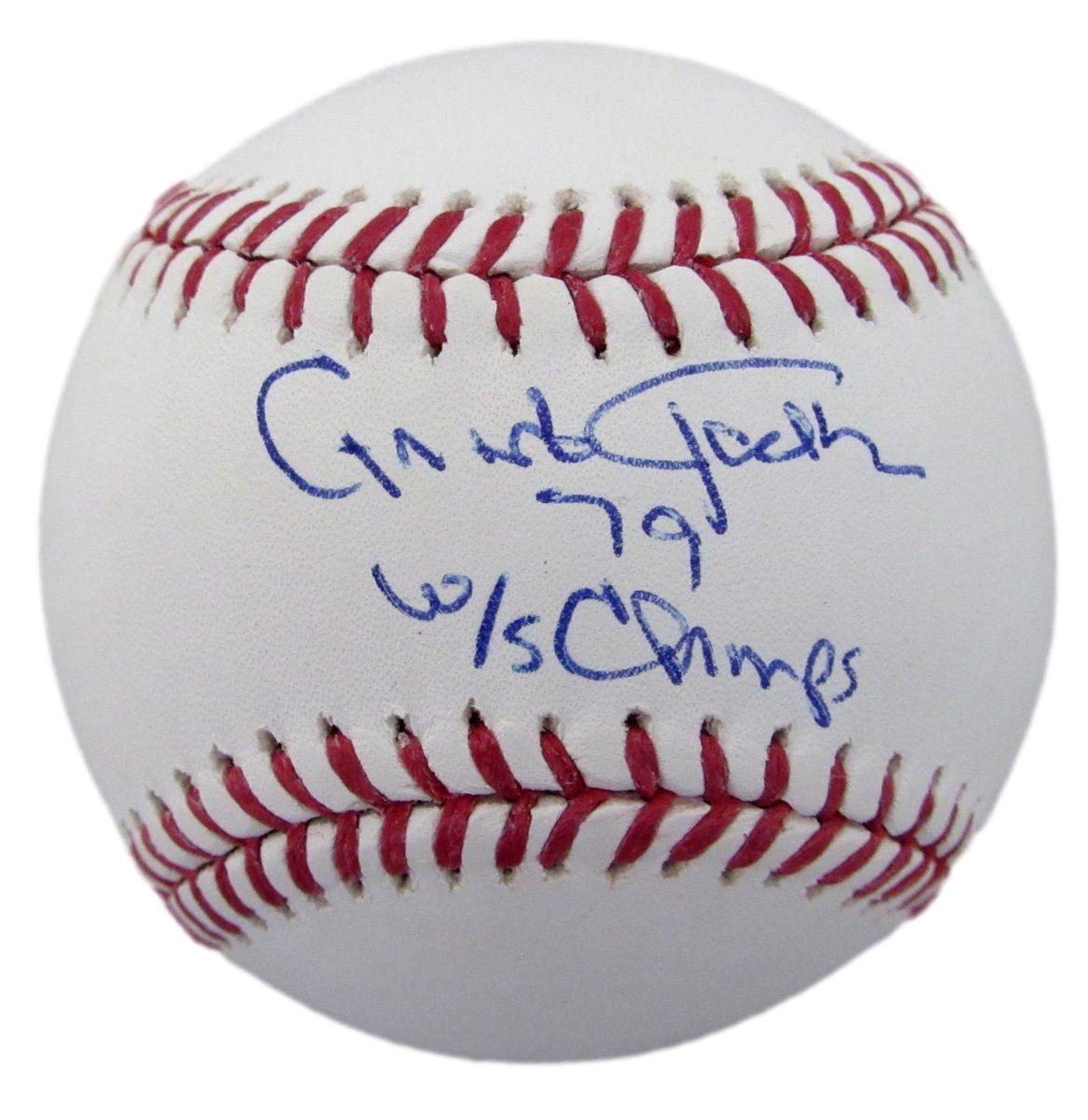 Grant Jackson Signed/Inscribed OML Baseball Pittsburgh Pirates JSA 198635