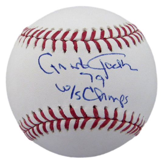 Grant Jackson Signed/Inscribed OML Baseball Pittsburgh Pirates JSA 198635