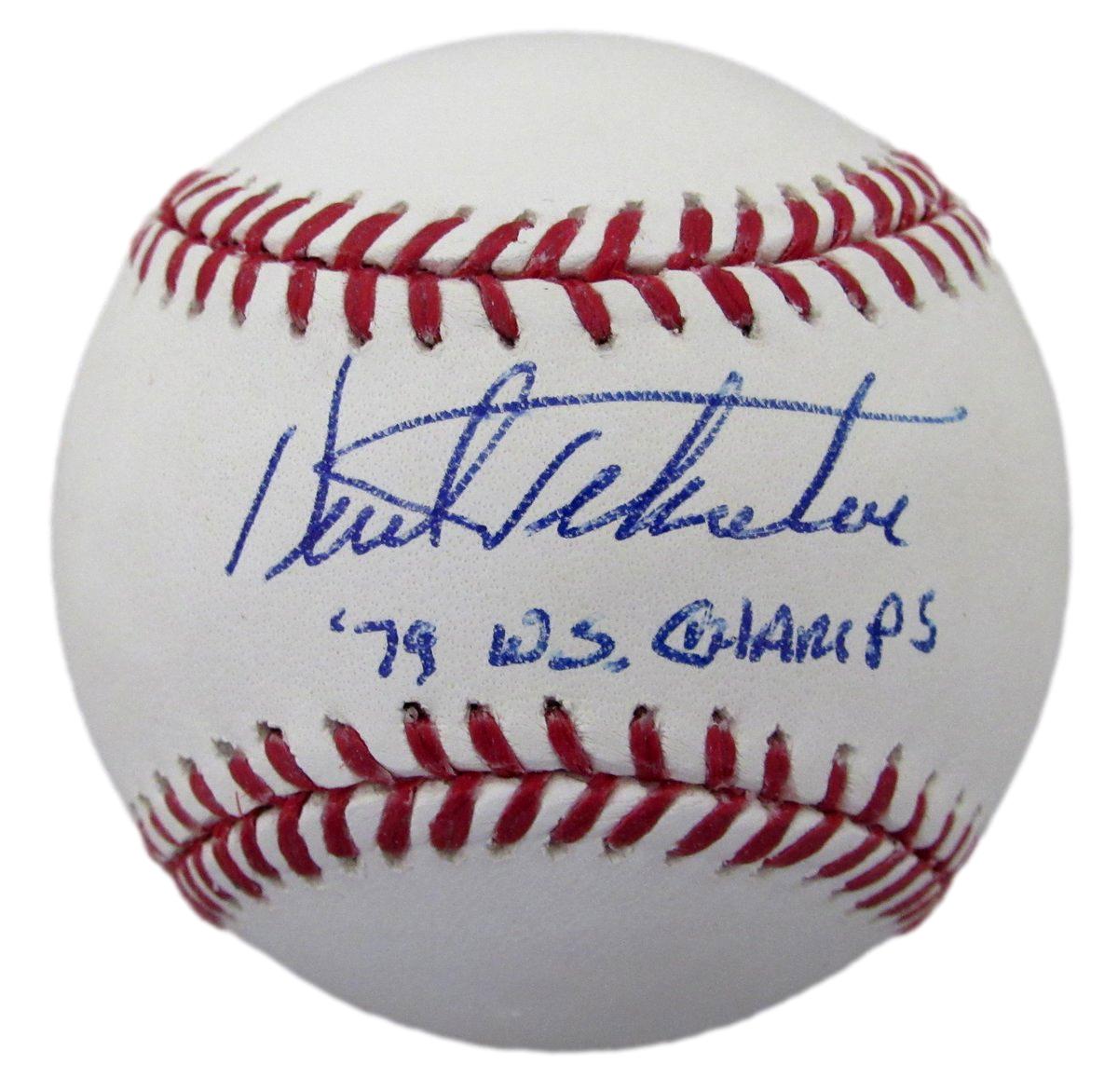 Kent Tekulve Signed/Inscribed OML Baseball Pittsburgh Pirates JSA 198639