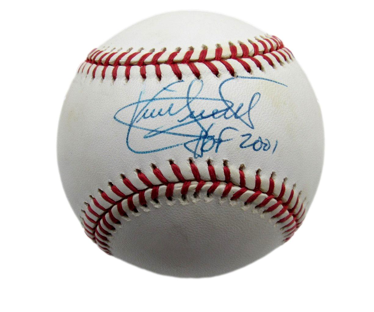 Kirby Puckett HOF Signed/Inscr OAL Baseball Minnesota Twins PSA/DNA 198108