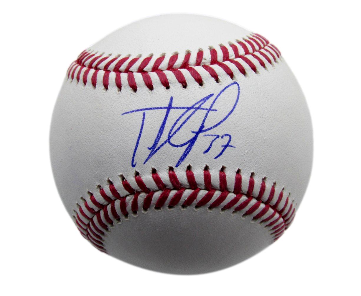 Teoscar Hernandez Signed/Auto OML Baseball Los Angeles Dodgers PSA/DNA 198114
