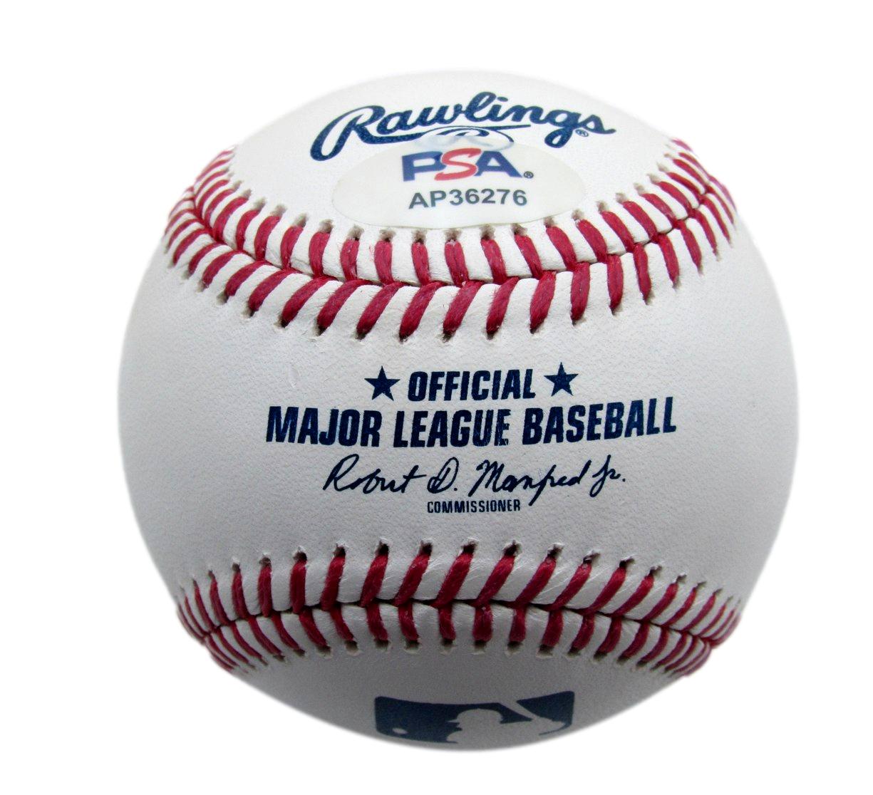 Teoscar Hernandez Signed/Auto OML Baseball Los Angeles Dodgers PSA/DNA 198114