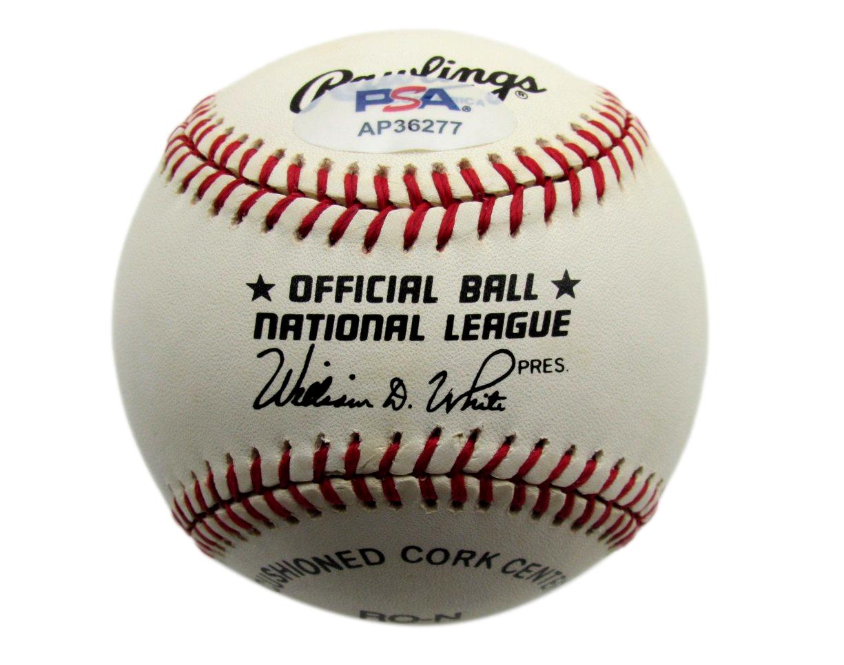 Johnny Vander Meer Signed/Auto ONL Baseball Cincinnati Reds PSA/DNA 198115