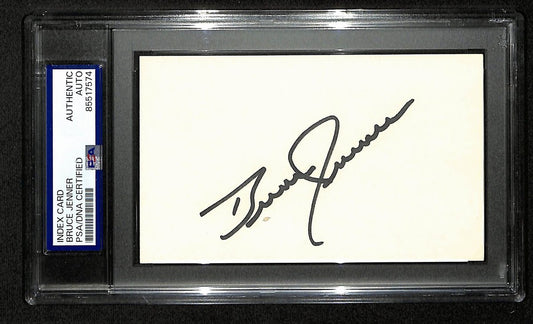 Bruce Jenner Gold Medal Olympian Signed/Auto 3x5 Index Card PSA/DNA 197019