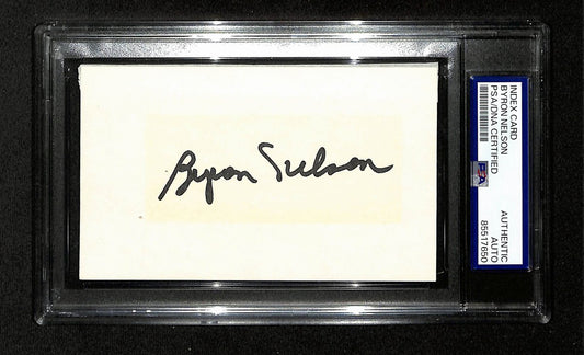 Byron Nelson Signed/Autographed 3x5 Index Card Golf Champ PSA/DNA 197023