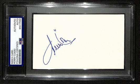 Perry Como Signed/Autographed 3x5 Index Card Performer PSA/DNA 197036