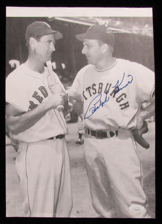 Ralph Kiner HOF Signed/Auto 10x14 Magazine Photo Pittsburgh Pirates JSA 197557