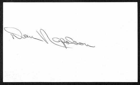 Dan Napole0n New York Mets d.2003 Signed/Autographed 3x5 Index Card 197620
