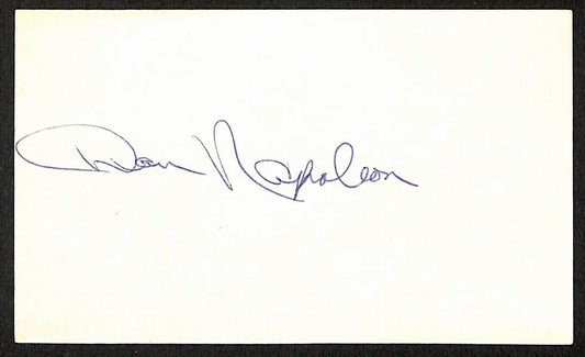 Dan Napole0n New York Mets d.2003 Signed/Autographed 3x5 Index Card 197621