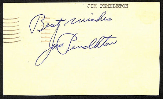 Jim Pendleton Pittsburgh Pirates d.1996 Signed/Autographed GPC 197629