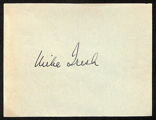 Mike Tresch Chicago White Sox d.1966 Signed/Autographed Cut 197632