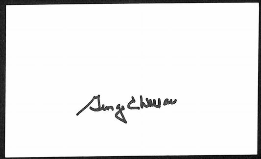 George C. Wallace Alabama Governor d.1998 Signed/Auto 3x5 Index Card 197677