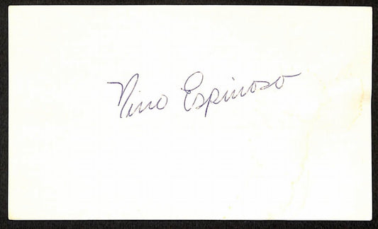 Nino Espinosa Philadelphia Phillies d.1987 Signed/Auto 3x5 Index Card 197680