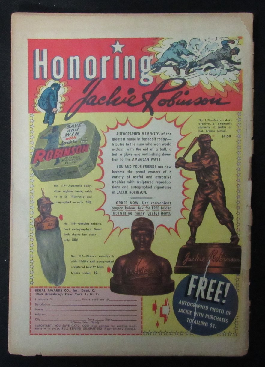 Jackie Robinson 1950 Fawcett Comic Book November No. 4  198140