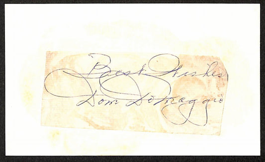 Dom DiMaggio Boston Red Sox d.2009 Signed/Autographed Cut 197706