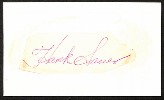 Hank Sauer Chicago Cubs d.2001 Signed/Autographed Cut 197707
