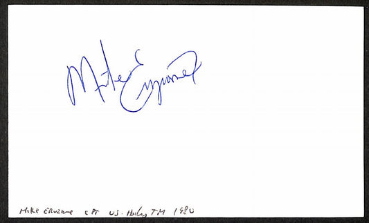 Mike Eruzione 1980 US Hockey Miracle on Ice Signed/Auto 3x5 Index Card 197717