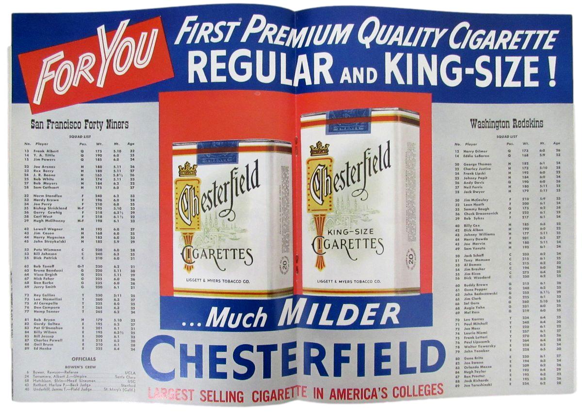 1952 San Francisco 49ers vs. Washington Redskins NFL Football Game Program 19864