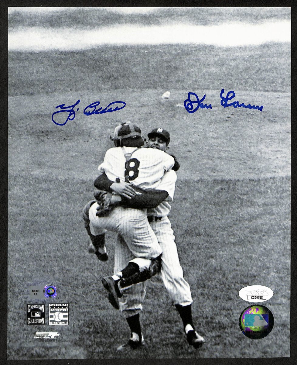 Yogi Berra/Don Larsen Dual-Signed/Auto 8x10 Photo New York Yankees JSA 197949