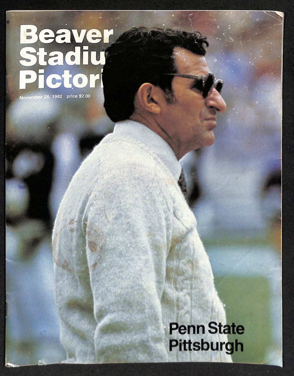 1982 Pitt vs Penn State College Football Game Program Dan Marino 198190