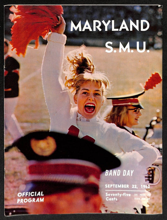 1962 Maryland vs SMU College Football Official Game Program 198198