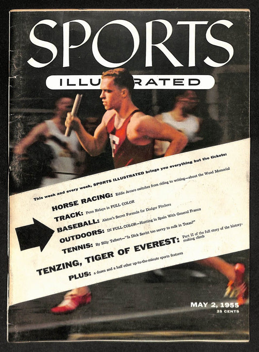 1955 Tom Courtney Track and Field Sports Illustrated NO LABEL/Newsstand 198222