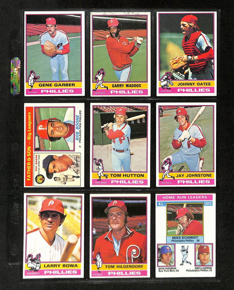 1976 Topps Baseball Card Phillies Team Set w/Traded (32 cards) 197730