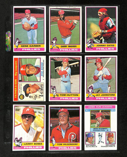 1976 Topps Baseball Card Phillies Team Set w/Traded (32 cards) 197730