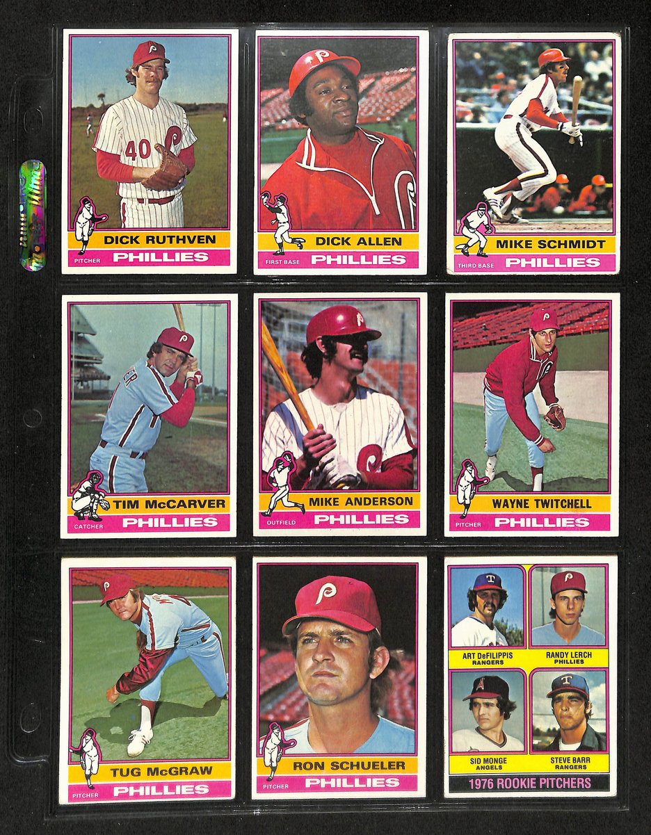 1976 Topps Baseball Card Phillies Team Set w/Traded (32 cards) 197730