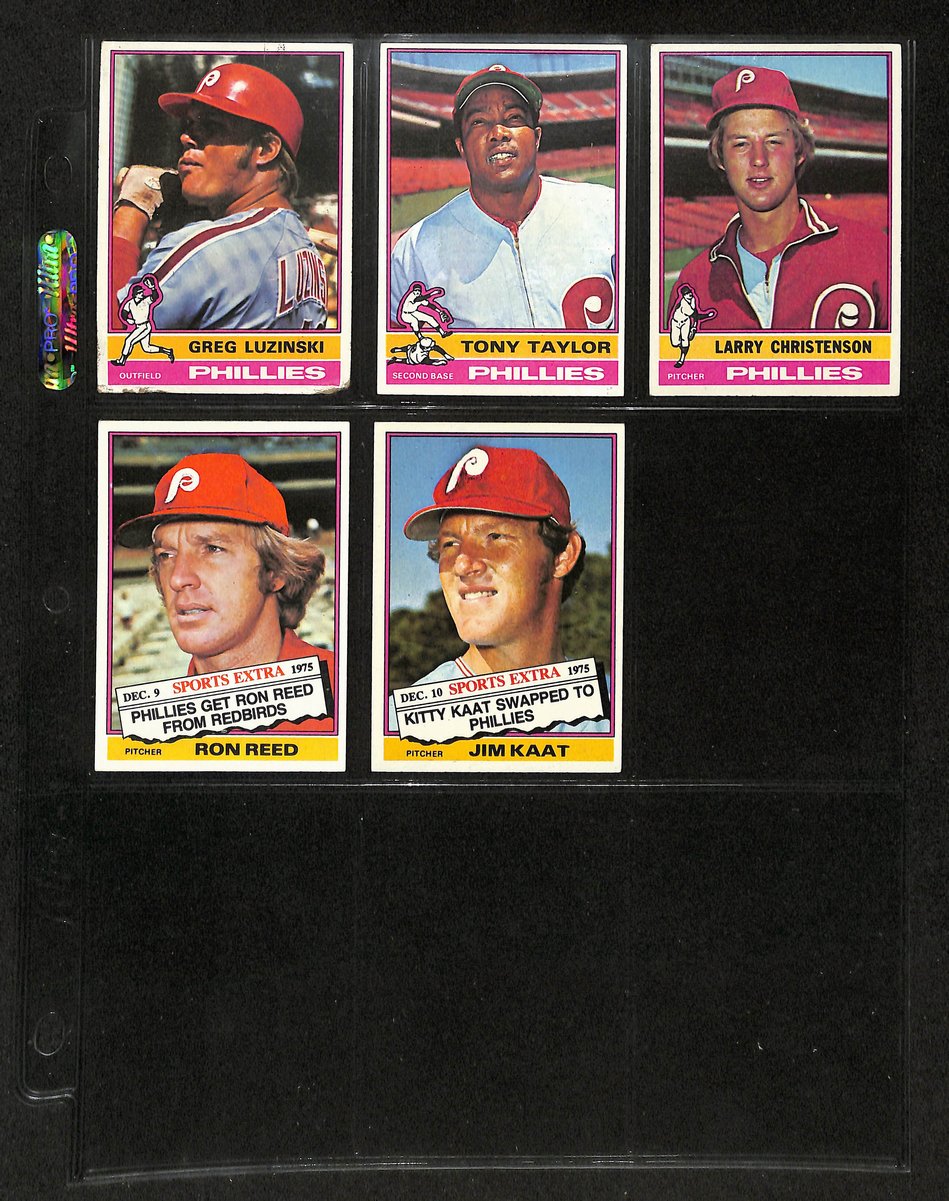 1976 Topps Baseball Card Phillies Team Set w/Traded (32 cards) 197730