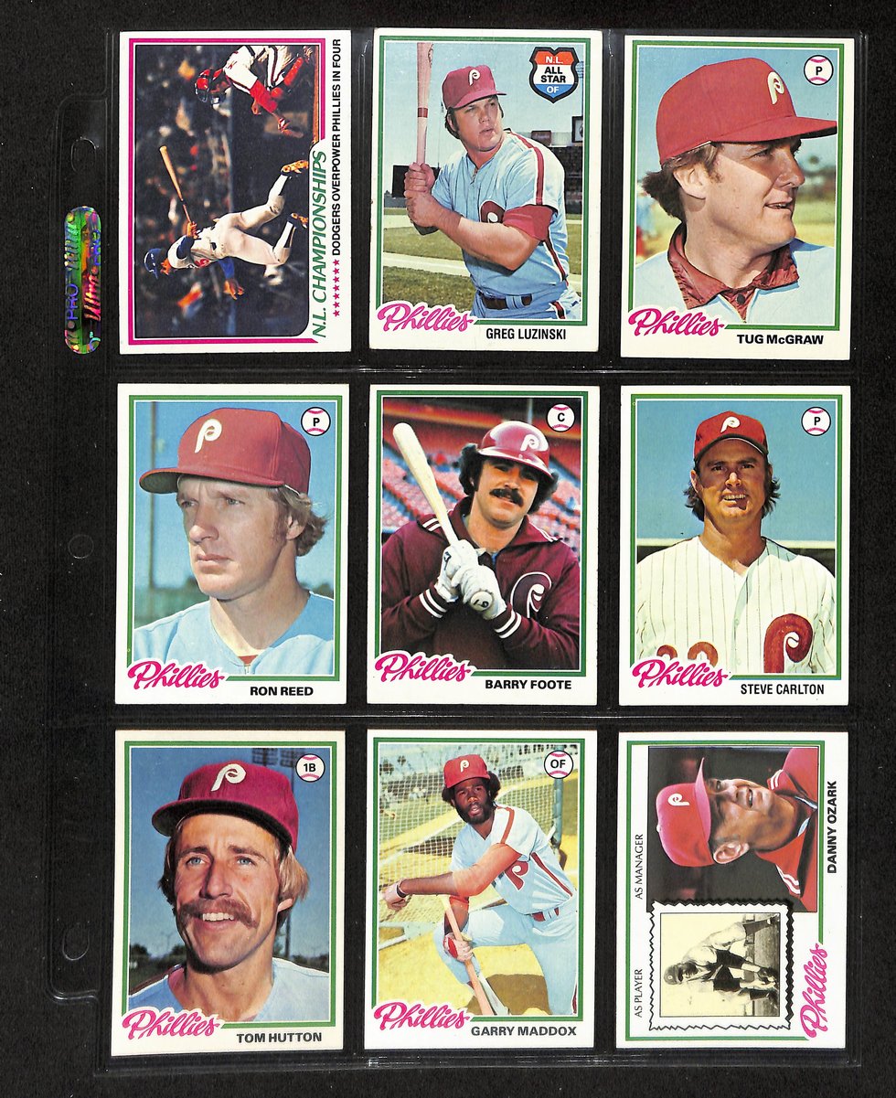 Lot of (37) 1978 Misc Phillies Baseball Cards TOPPS/SSPC/Kelloggs/Hostess 197732