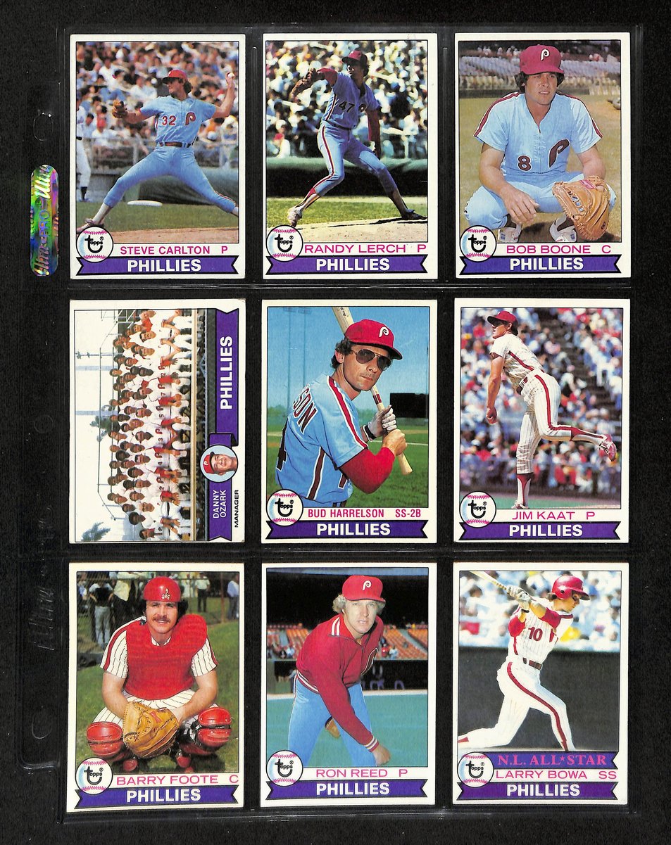 Lot of (36) 1979 Miscellaneous Phillies Baseball Cards TOPPS/Burger King 197733