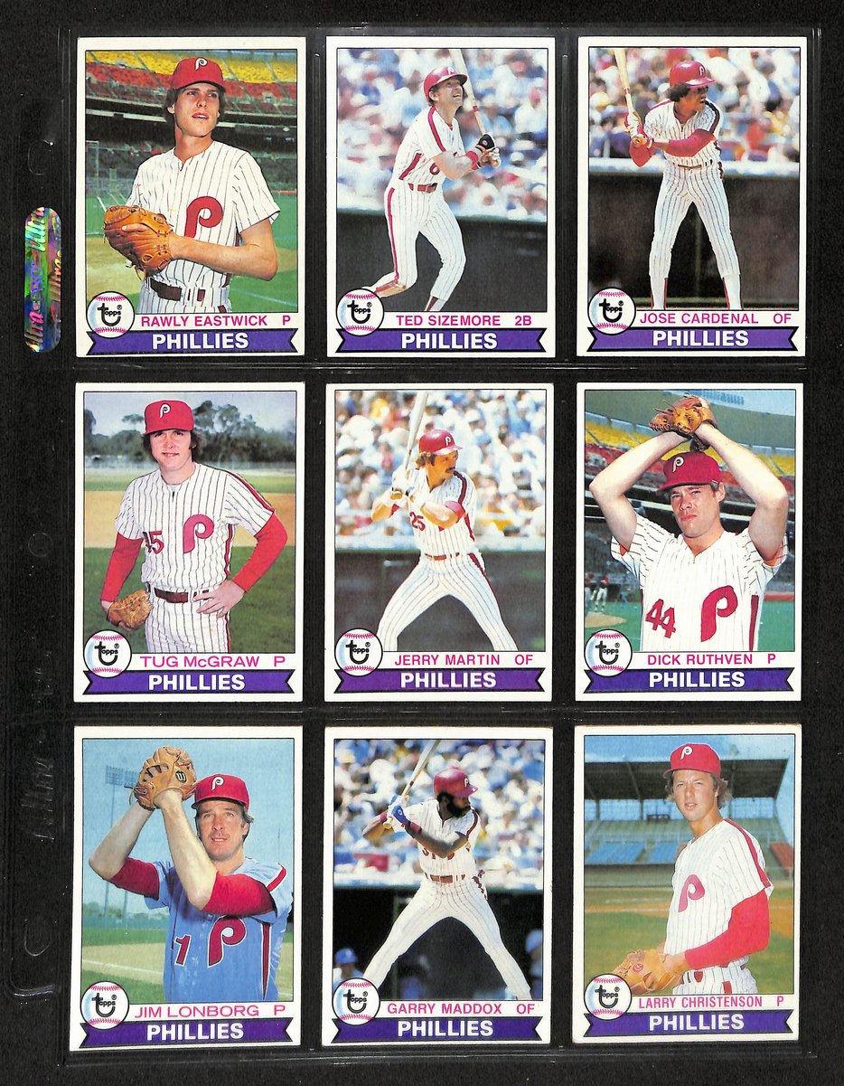 Lot of (36) 1979 Miscellaneous Phillies Baseball Cards TOPPS/Burger King 197733