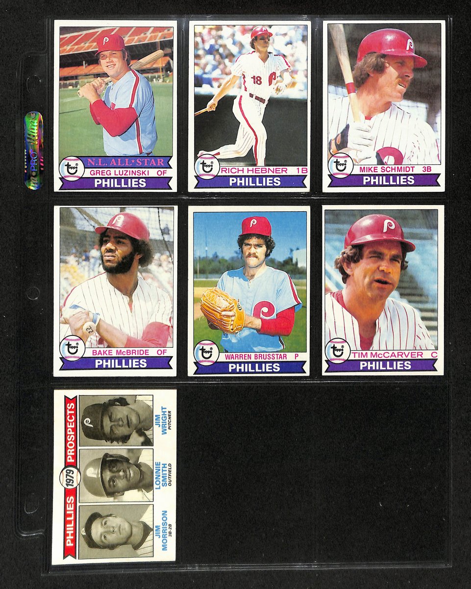 Lot of (36) 1979 Miscellaneous Phillies Baseball Cards TOPPS/Burger King 197733