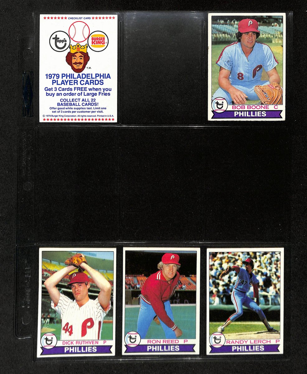 Lot of (36) 1979 Miscellaneous Phillies Baseball Cards TOPPS/Burger King 197733