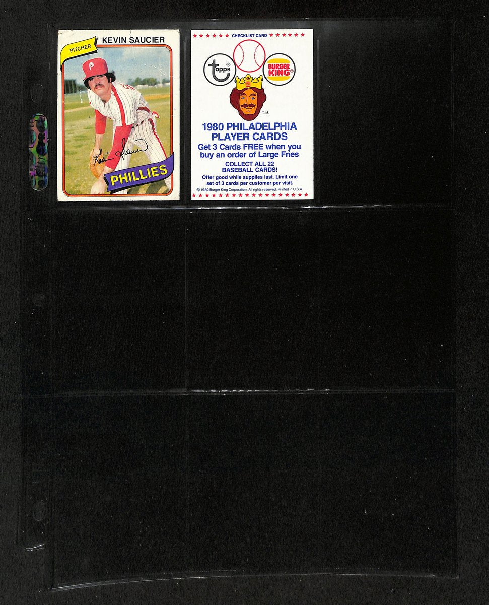 Lot of (47) 1980 Misc Phillies Baseball Cards TOPPS/Stickers/Burger King 197734