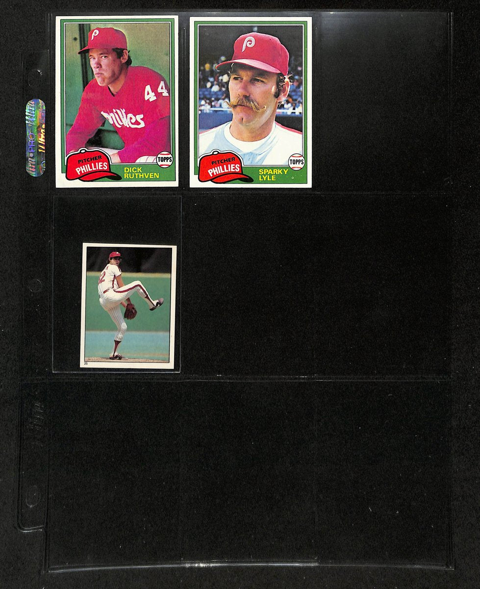 Lot of (43) 1981 Misc Phillies Baseball Cards TOPPS/Stickers/Coca Cola 197736