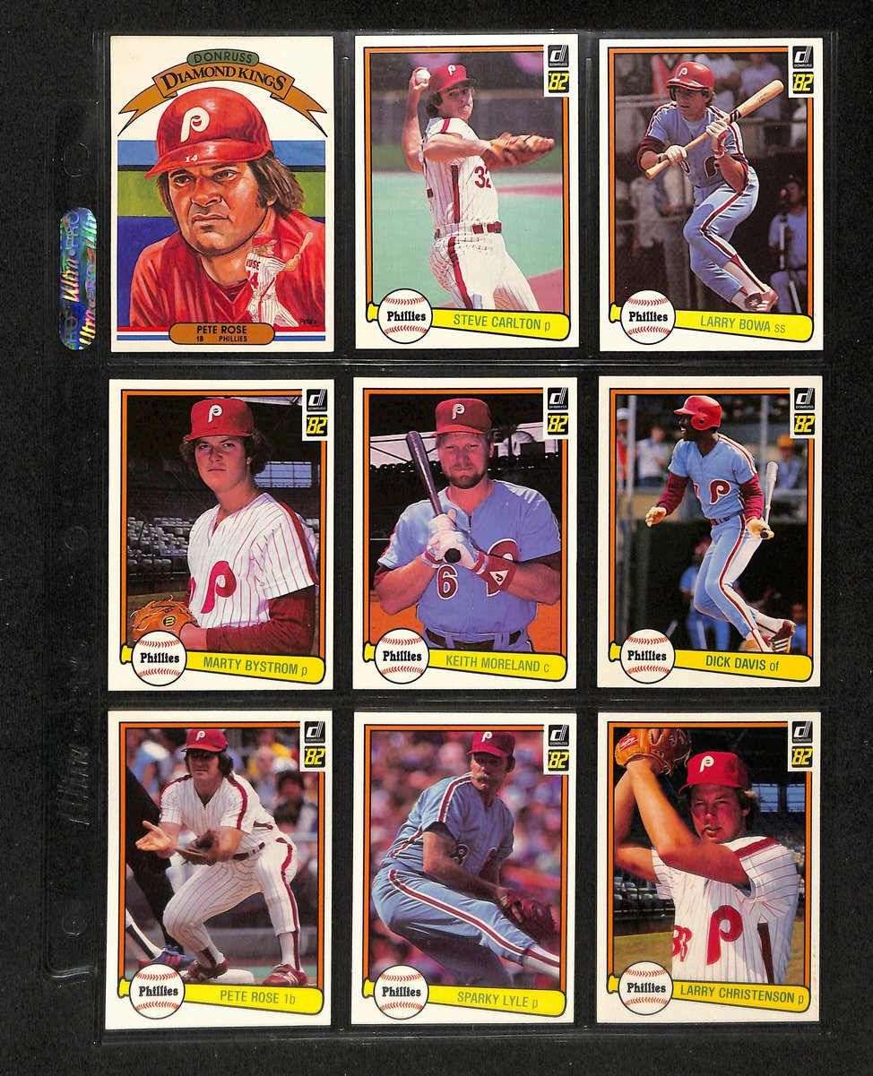 Lot of (53) 1982 Miscellaneous Phillies Baseball Cards Donruss/Fleer 197737