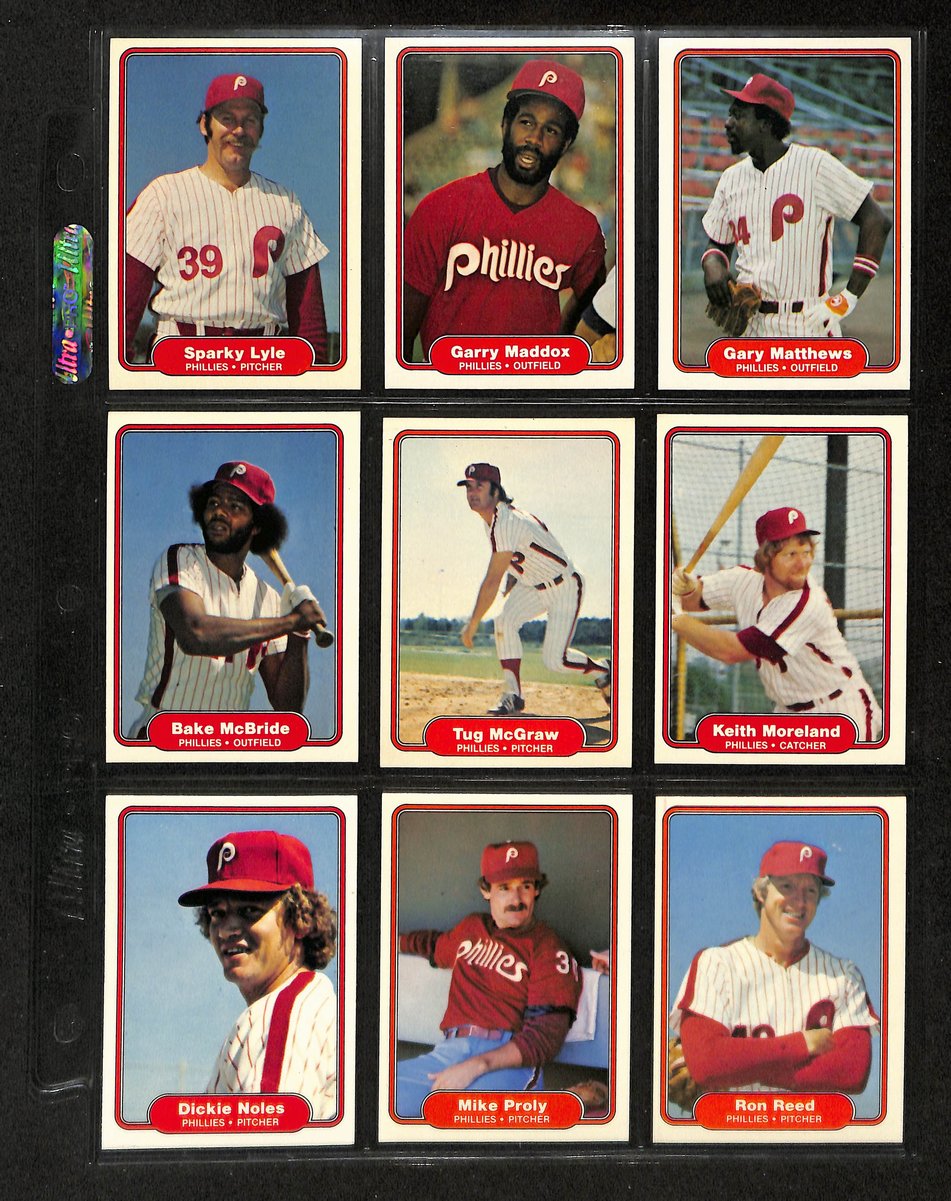 Lot of (53) 1982 Miscellaneous Phillies Baseball Cards Donruss/Fleer 197737